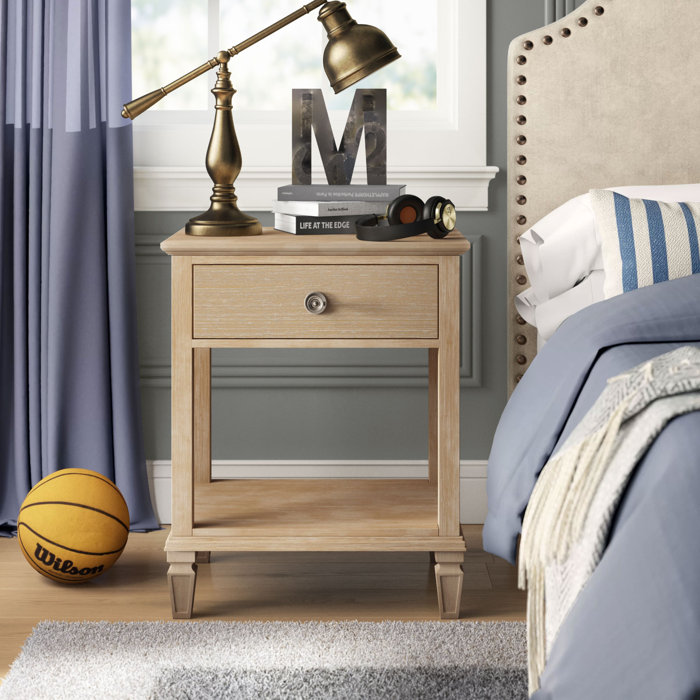 Madison Park Signature Newport Bedside 1 Drawer Nightstand & Reviews